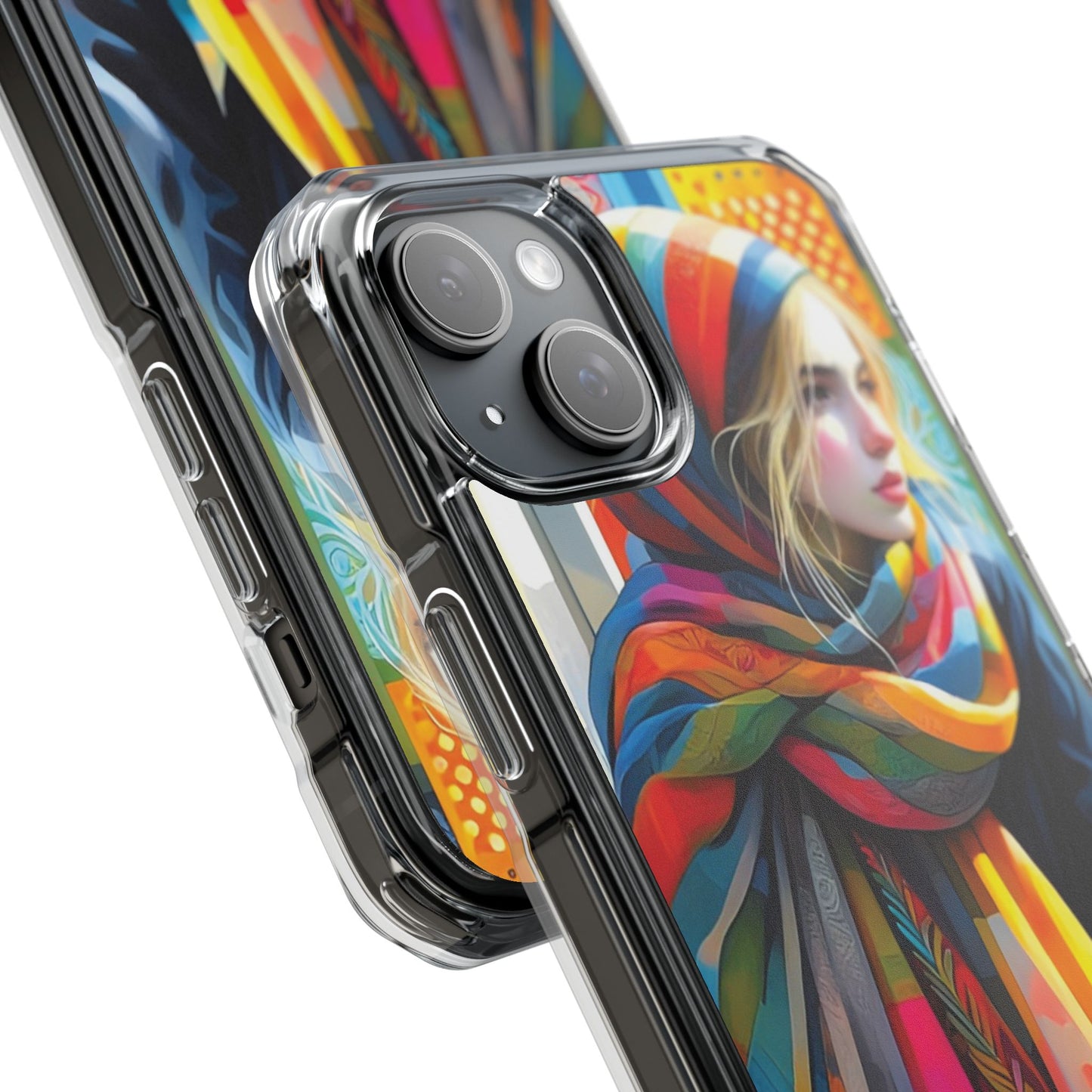 Rainbow Scarf - Magnetic Clear Impact Cases