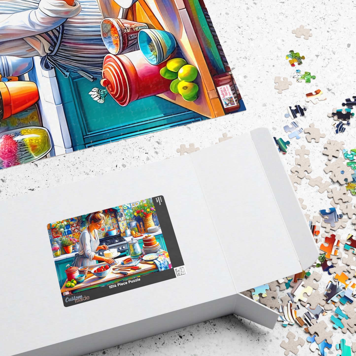 The Cake Artist's Kitchen Jigsaw Puzzle (110, 252, 520, 1014-piece). Colourful, intricate and cosy. Great gift idea. Family Games Activity