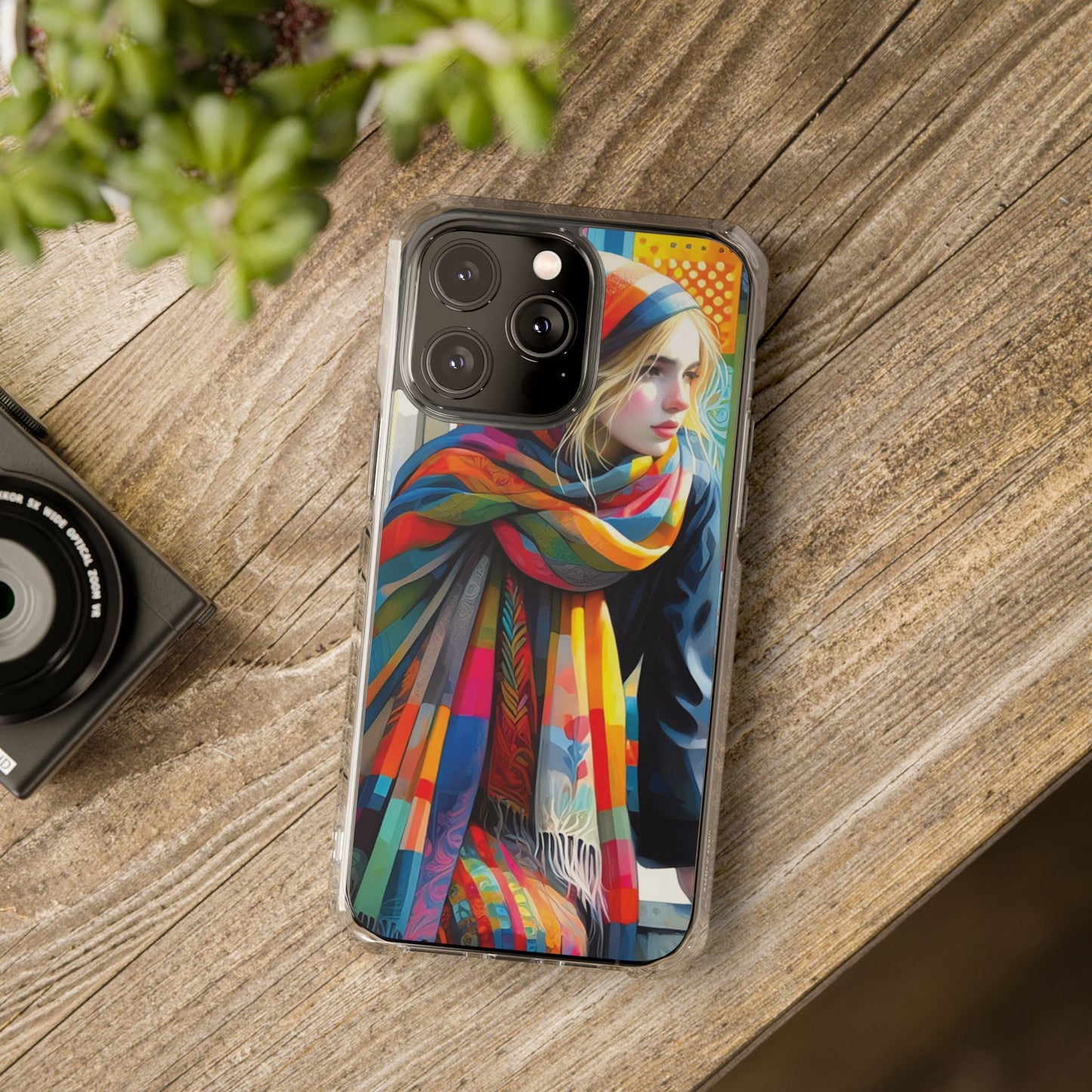 Rainbow Scarf - Magnetic Clear Impact Cases