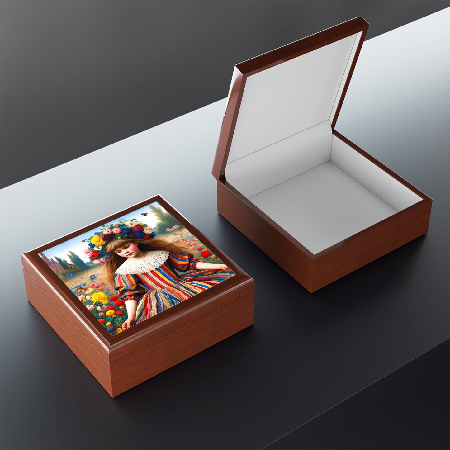 Floral Crown Jewellery Box