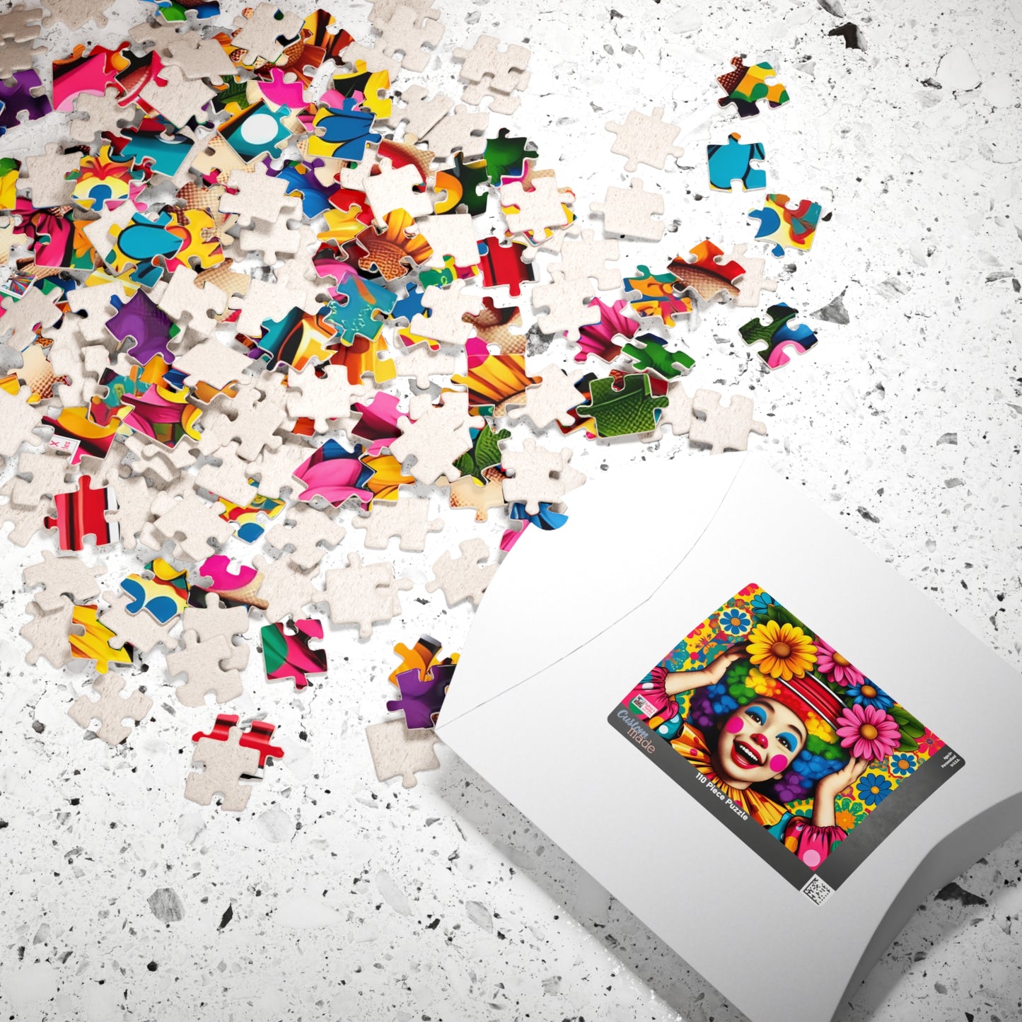 Little Miss Flowerpot Jigsaw Puzzle US: Colorful Child Clown, (110-1014-pieces)