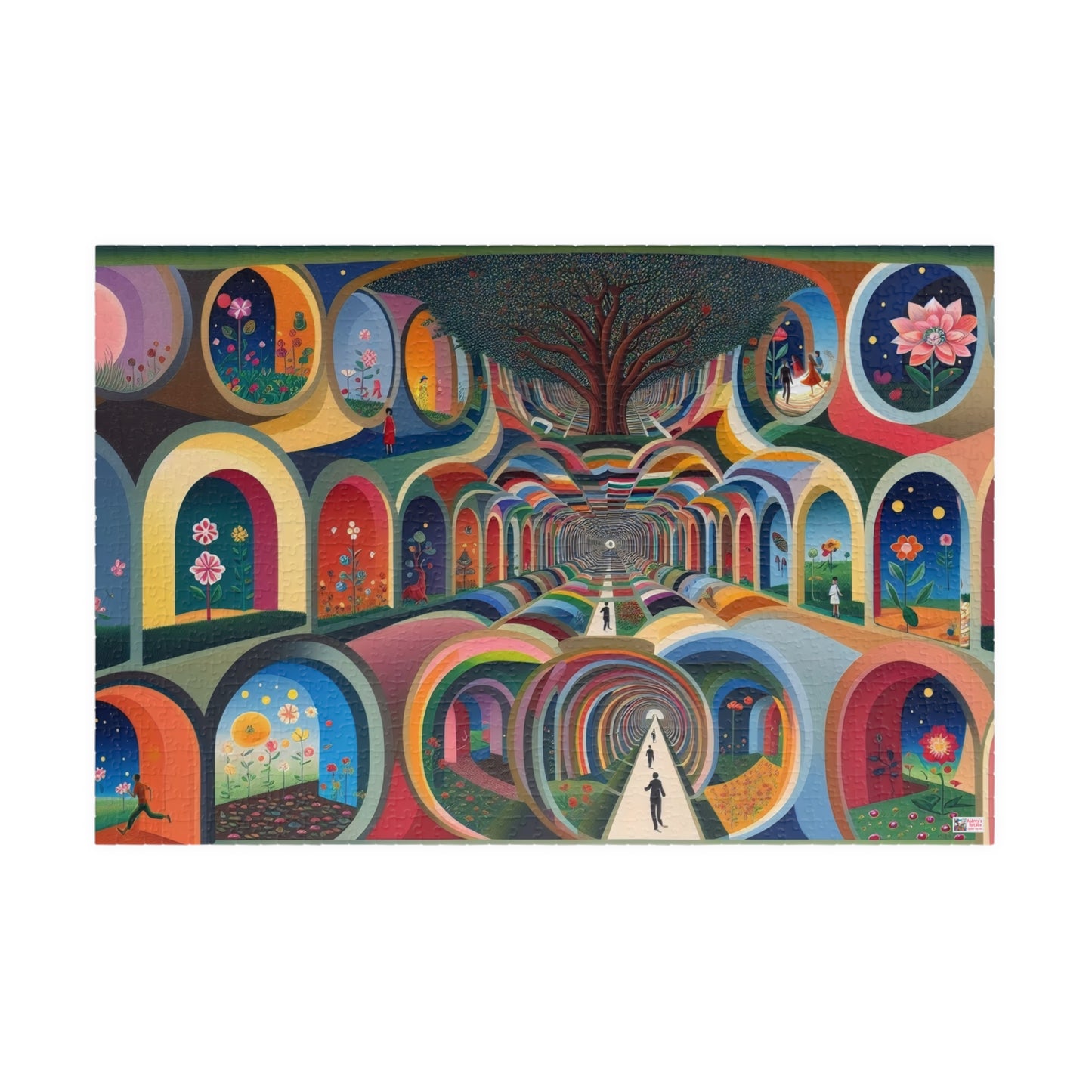 City of Arches Jigsaw Puzzle US: Dreamlike Fantasy Tunnel Underworld (110-1014-piece)