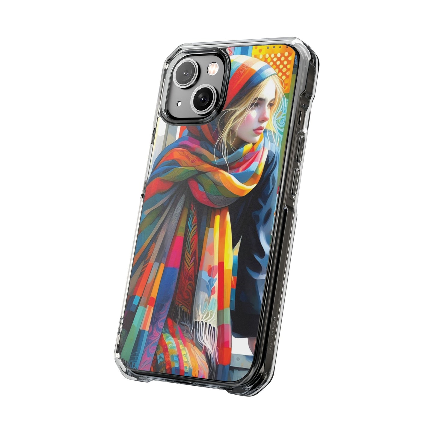 Rainbow Scarf - Magnetic Clear Impact Cases