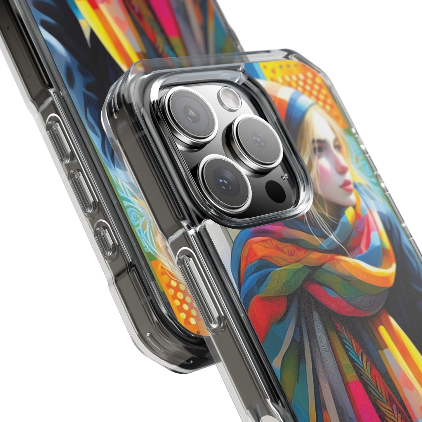 Rainbow Scarf - Magnetic Clear Impact Cases