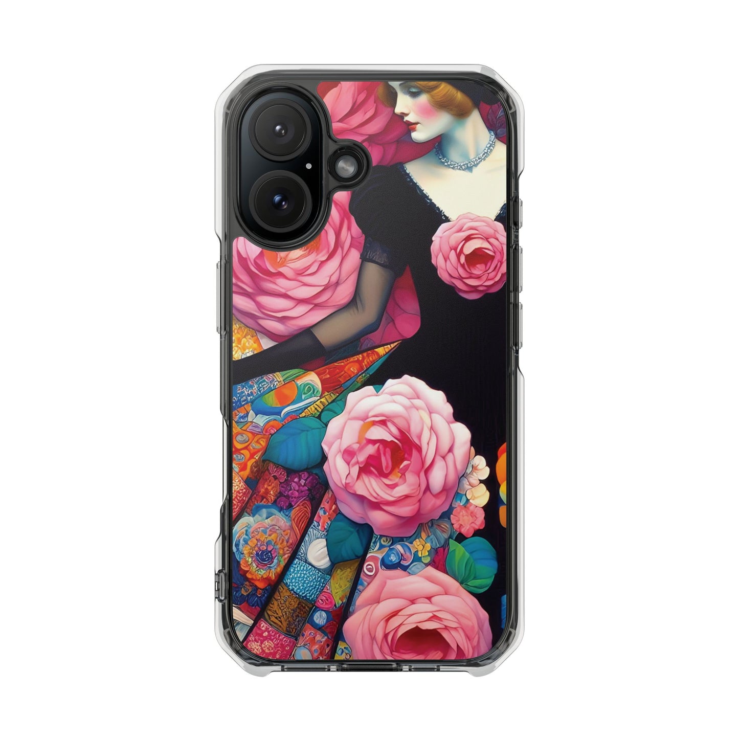 Lady of the Roses - Magnetic Clear Impact Cases