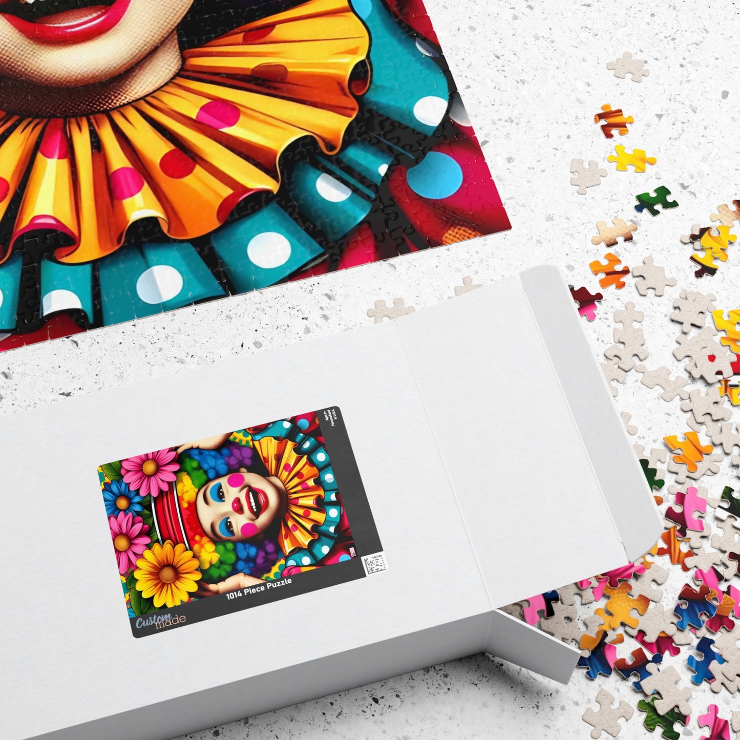 Little Miss Flowerpot Jigsaw Puzzle US: Colorful Child Clown, (110-1014-pieces)