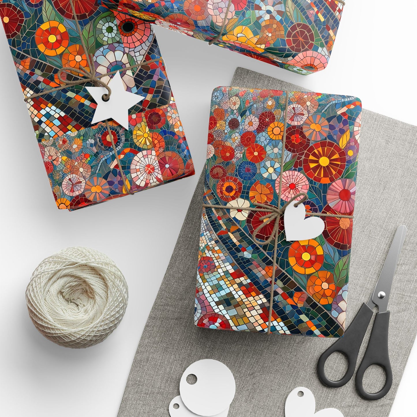 "Mosaic Garden" Gift Wrapping Paper (3 sizes)