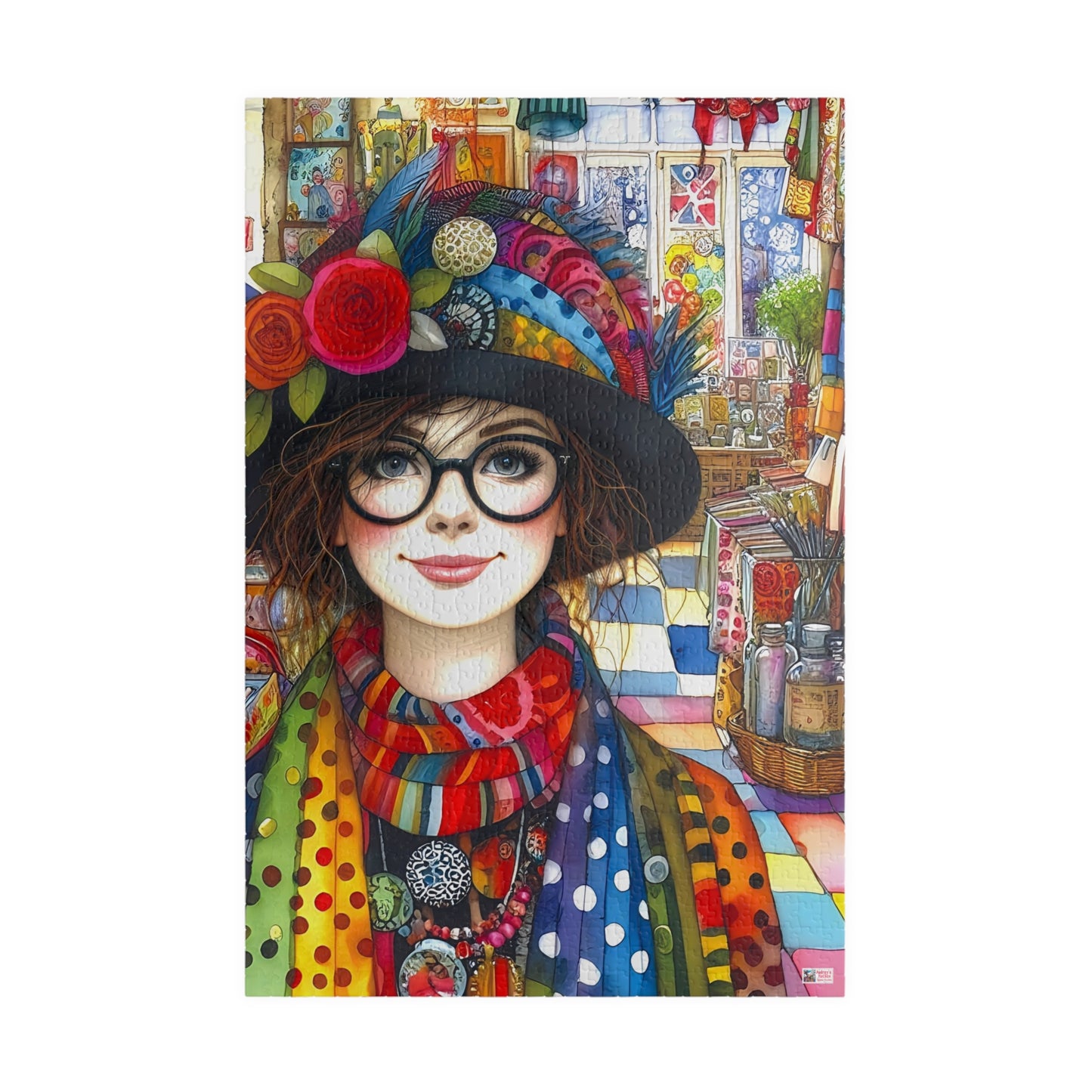 Quirky Treasures Jigsaw Puzzle (110, 252, 520, 1014-piece). Cute, fun. playful and quirky. Great gift idea. Family Game Activity. All Ages.