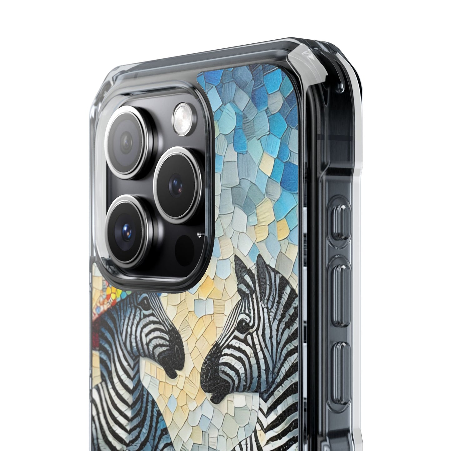 Zebras at the Back Fence - Magnetic Clear Impact Cases