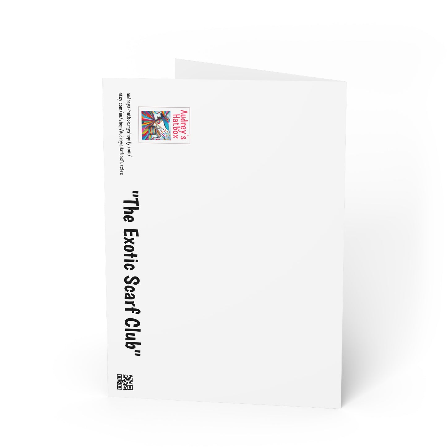 Exotic Scarf Club Greeting Cards: Quirky Bohemian Scene, Made in Australia