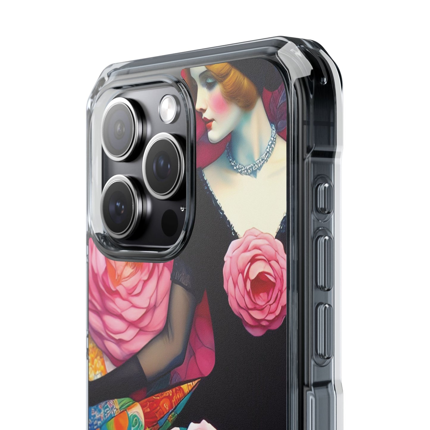Lady of the Roses - Magnetic Clear Impact Cases