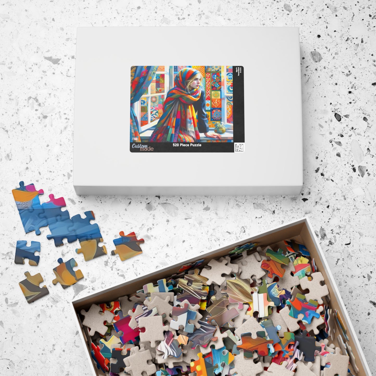 At The Windowsill Jigsaw Puzzle (110, 252, 520, 1014-piece). Unique, Whimsical, Challenging Family Fun. Pretty Birthday Gift Idea