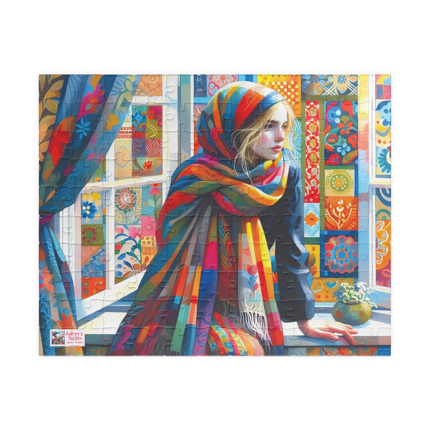 At The Windowsill Jigsaw Puzzle (110, 252, 520, 1014-piece). Unique, Whimsical, Challenging Family Fun. Pretty Birthday Gift Idea