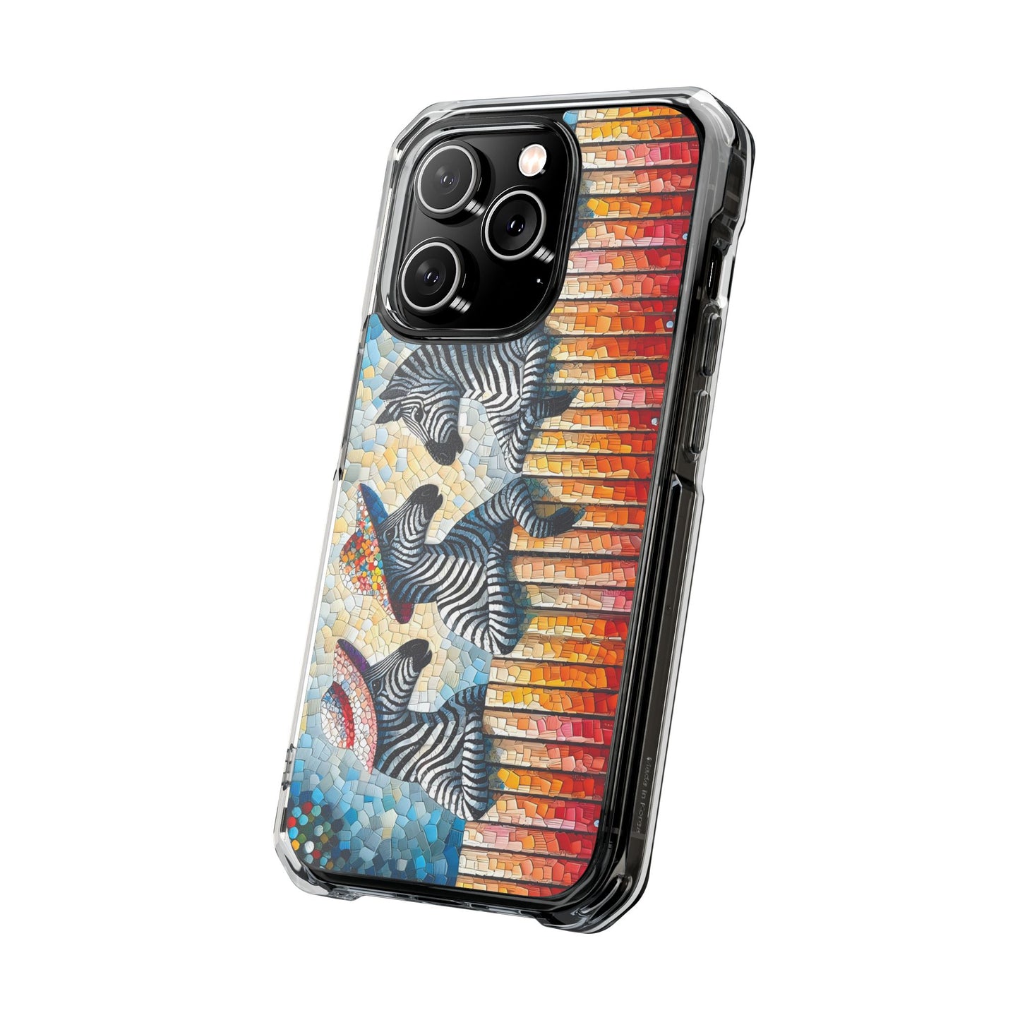 Zebras at the Back Fence Magnetic Clear Impact Cases