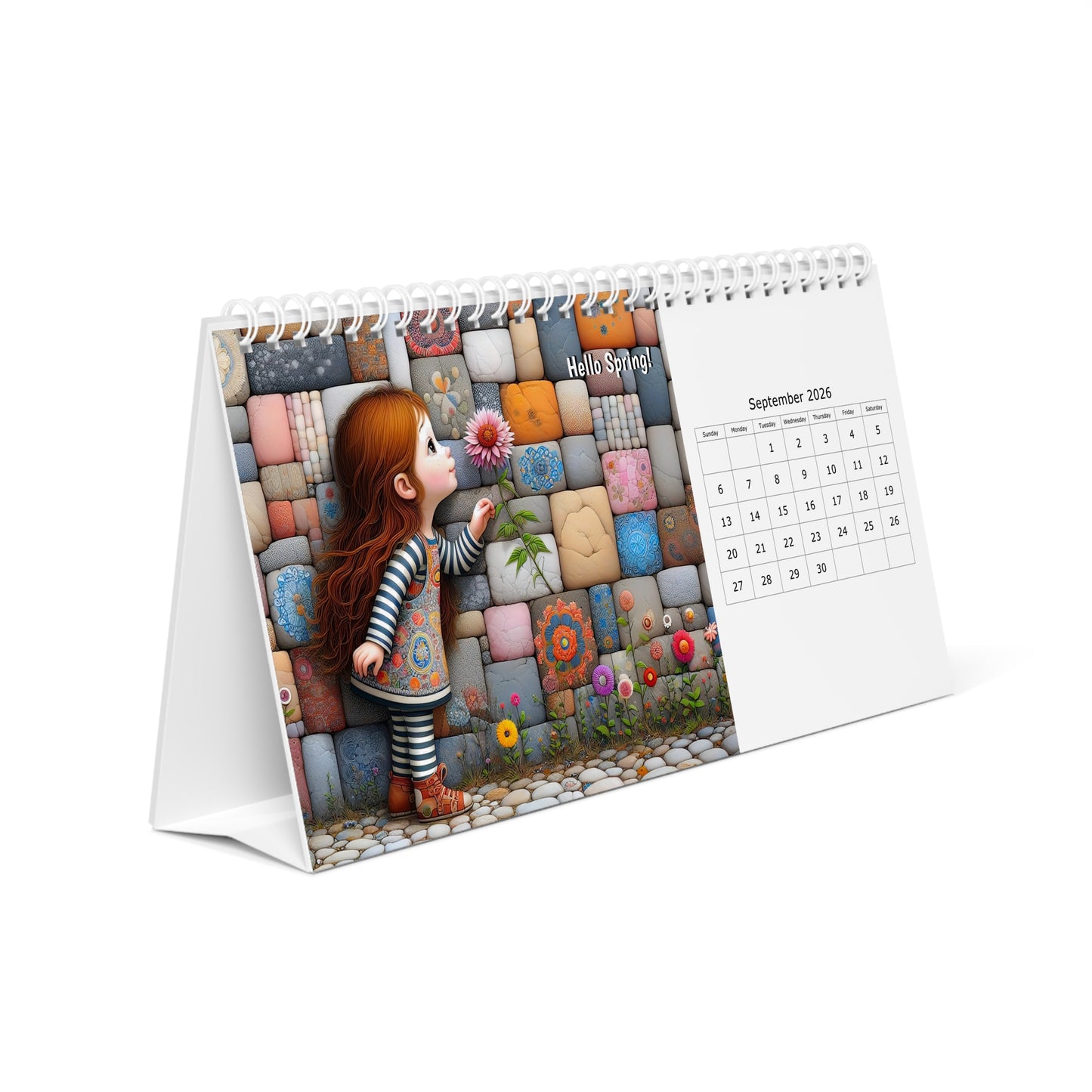 Audrey's Hatbox 2026 Desk Calendar Australia - Decorate your Work Space with a Different Enchanting Image for Every Month