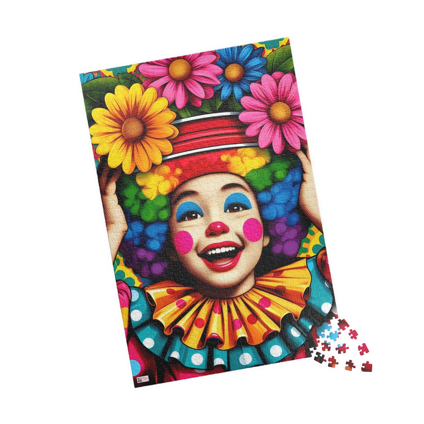 Little Miss Flowerpot Jigsaw Puzzle US: Colorful Child Clown, (110-1014-pieces)