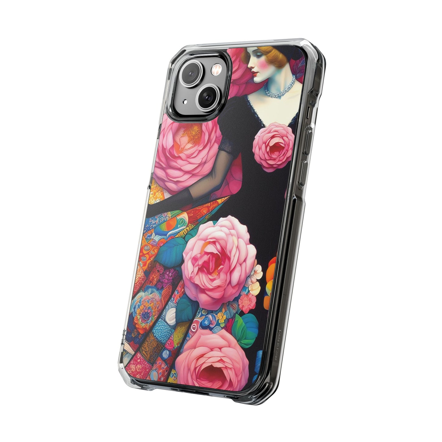 Lady of the Roses - Magnetic Clear Impact Cases