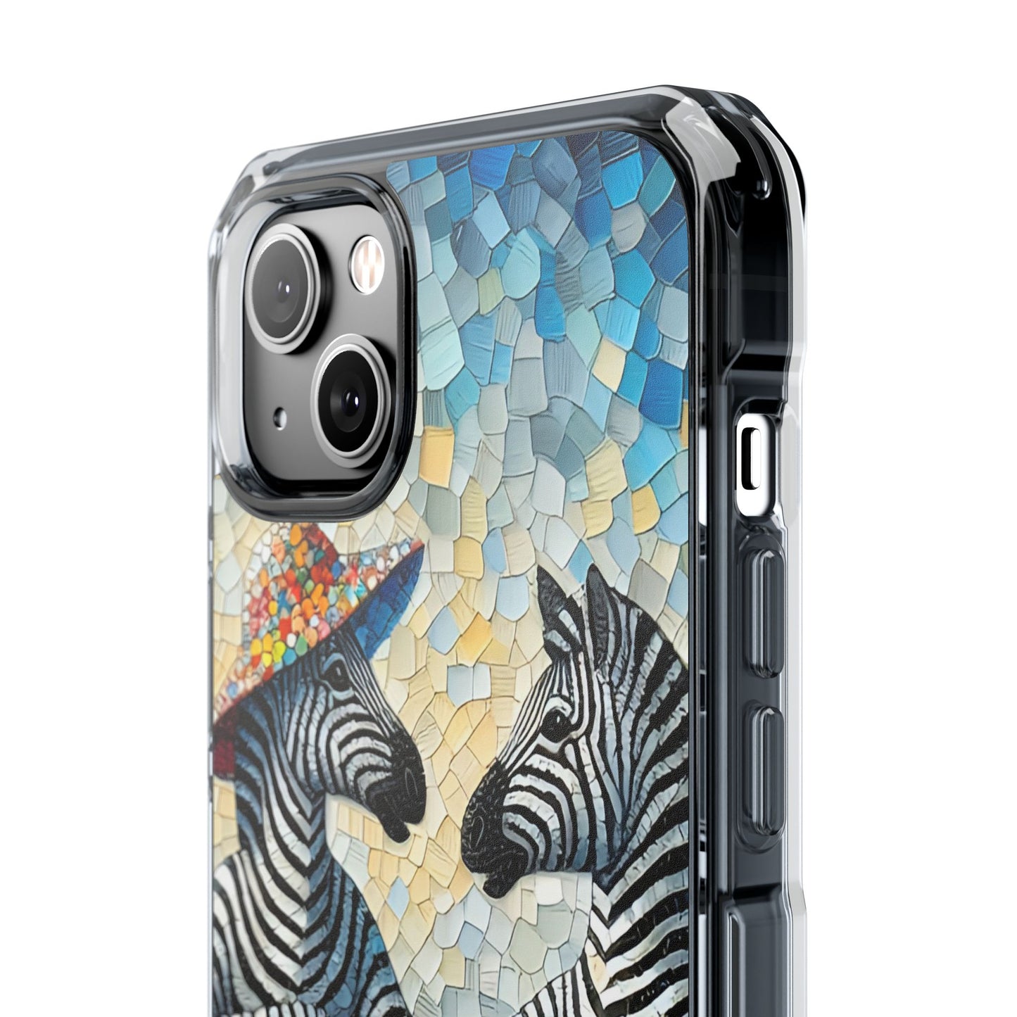 Zebras at the Back Fence - Magnetic Clear Impact Cases