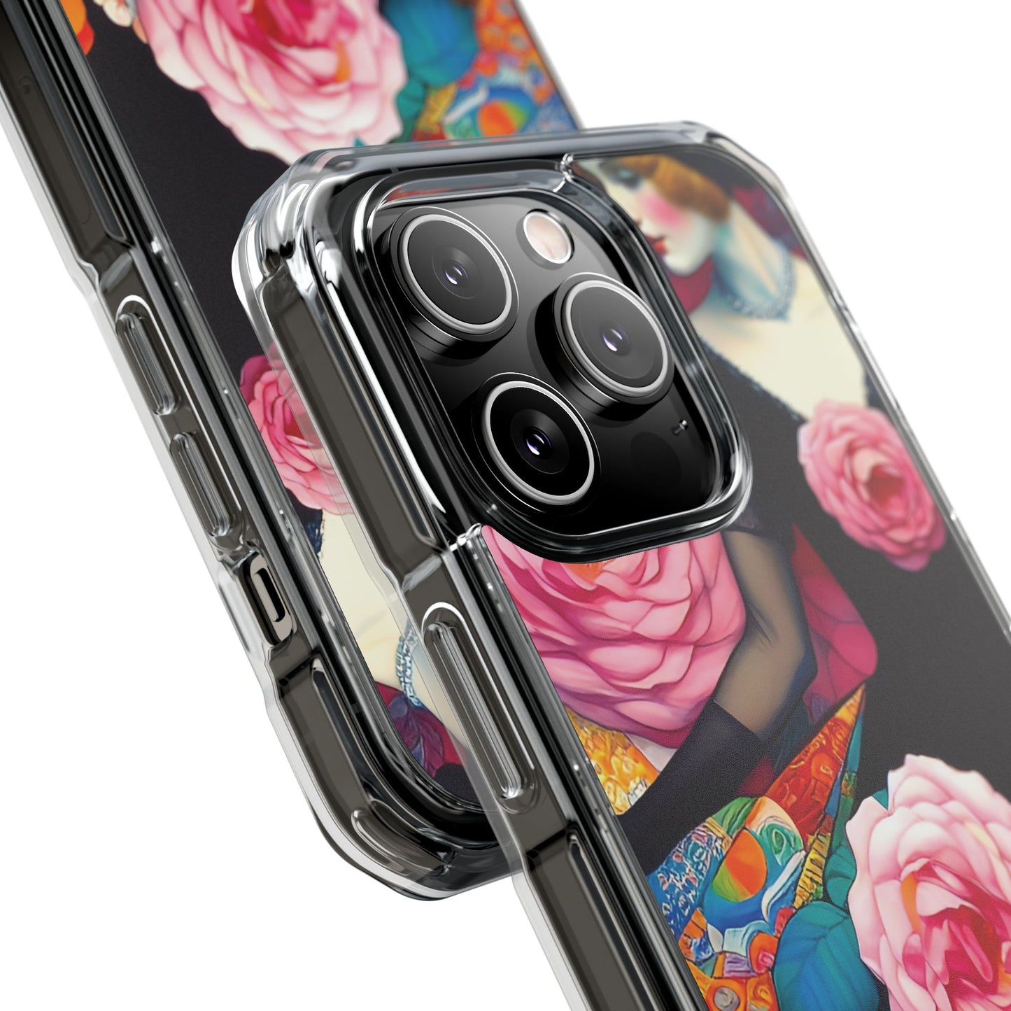 Lady of the Roses - Magnetic Clear Impact Cases
