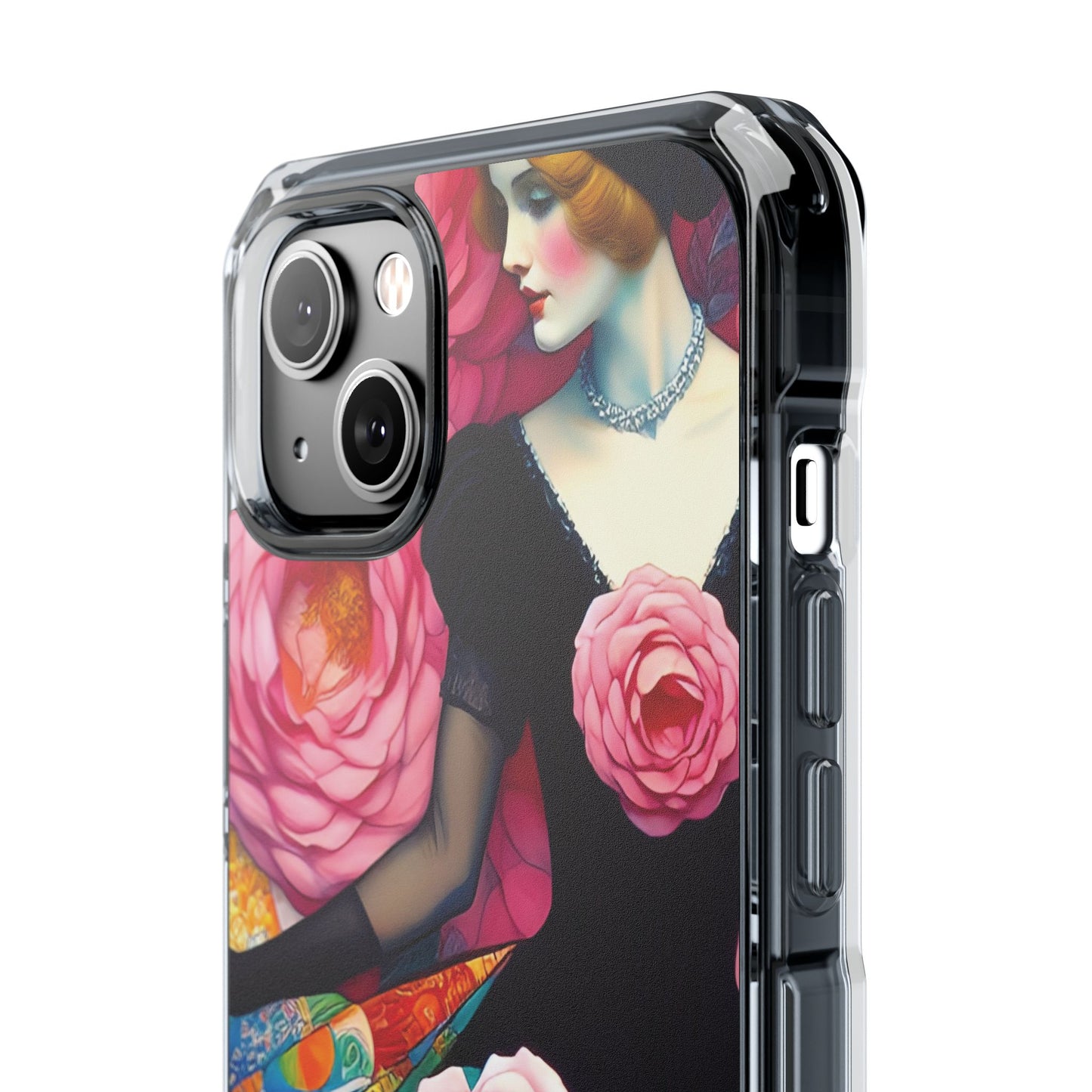 Lady of the Roses - Magnetic Clear Impact Cases