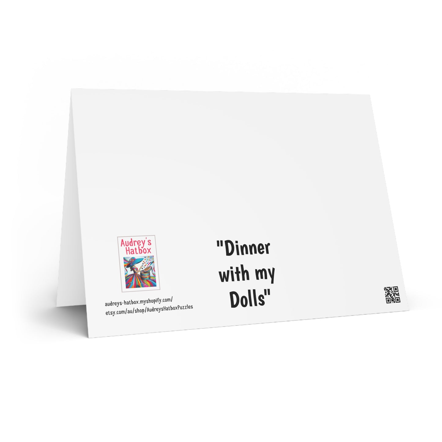 Dinner with my Dolls Greeting Cards: Russian Folk Art Whimsical Scene