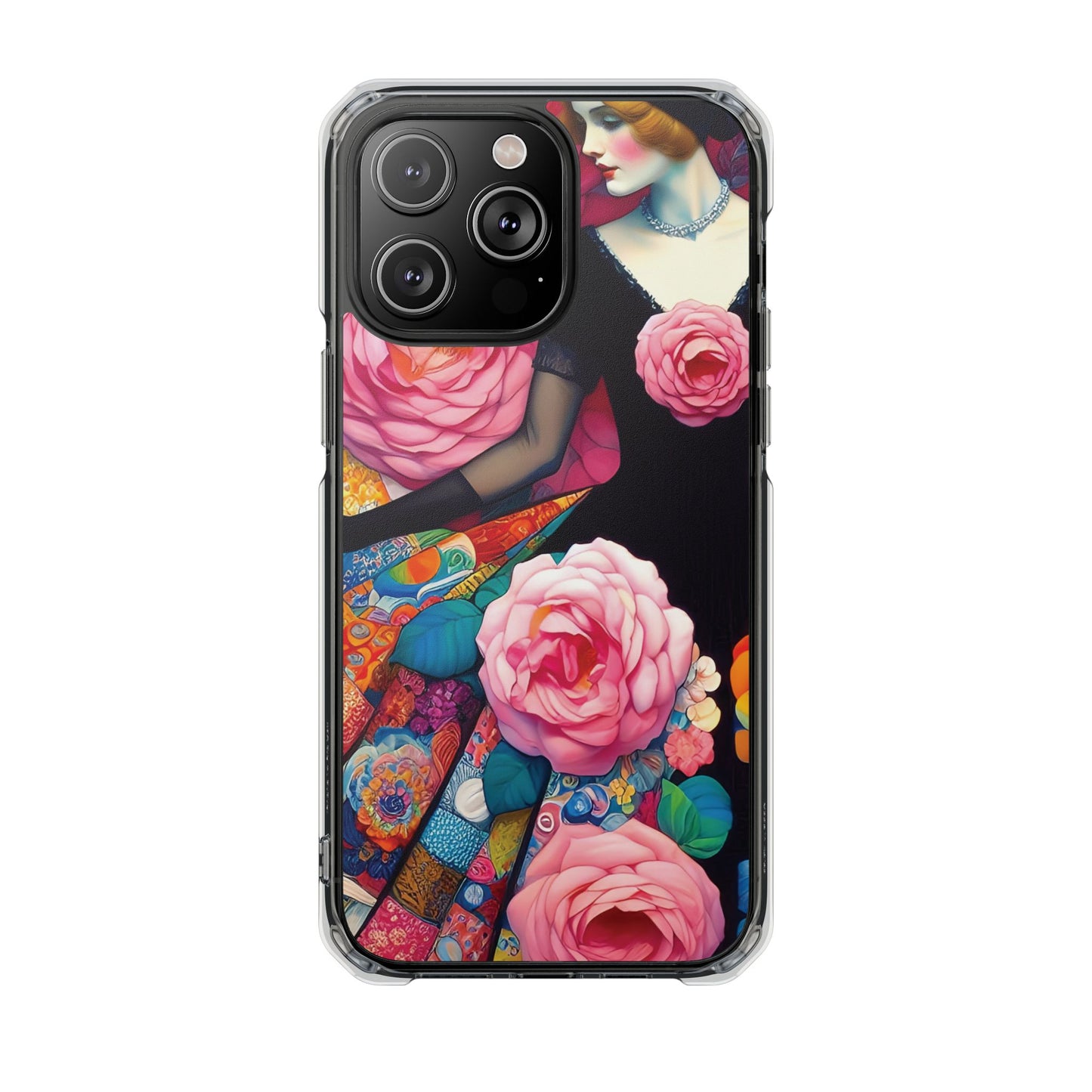 Lady of the Roses - Magnetic Clear Impact Cases