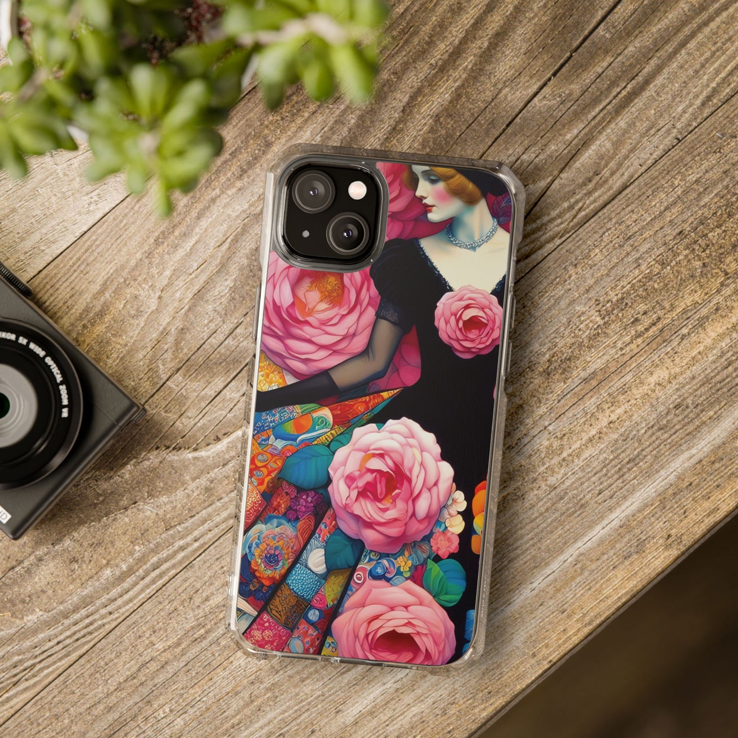 Lady of the Roses - Magnetic Clear Impact Cases