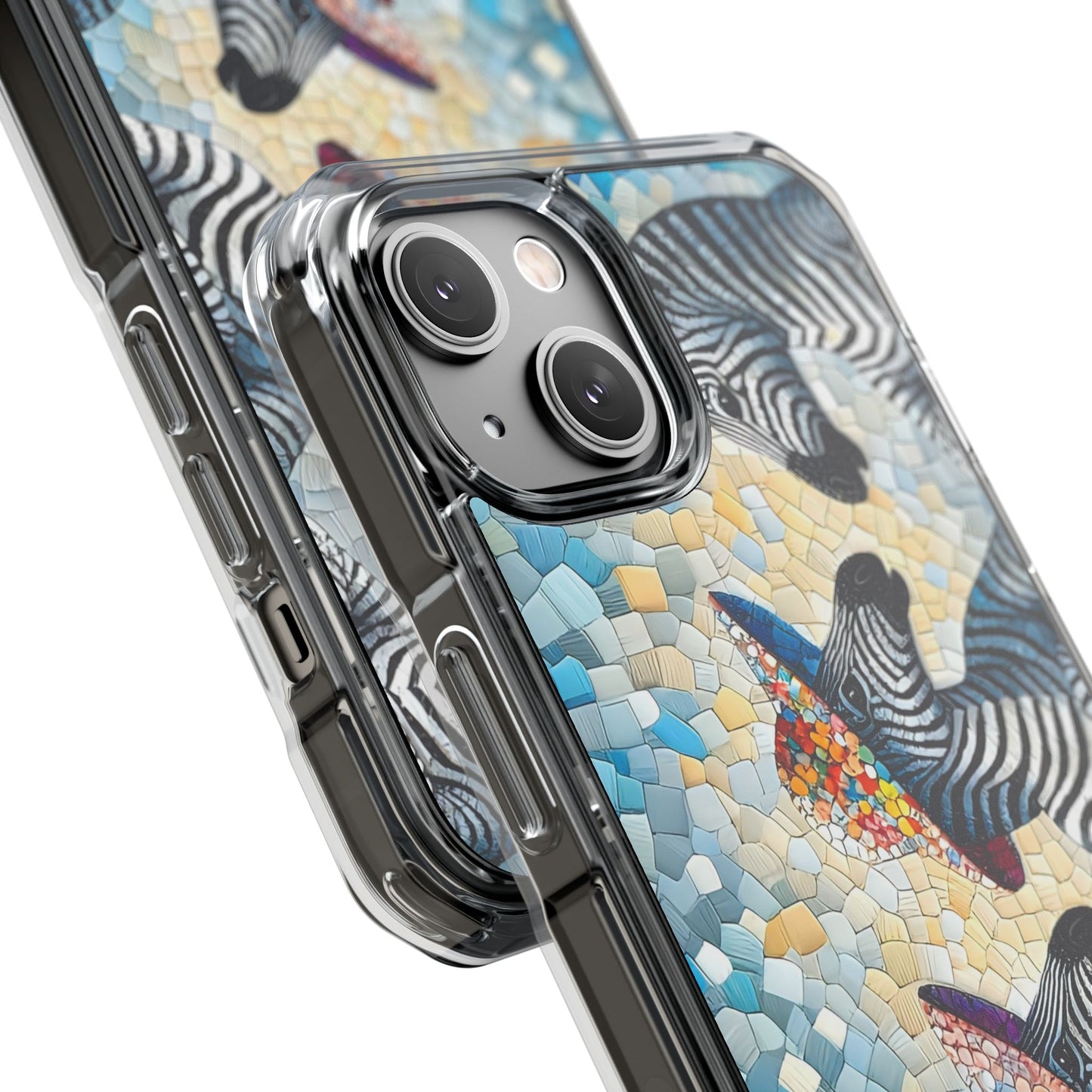 Zebras at the Back Fence Magnetic Clear Impact Cases