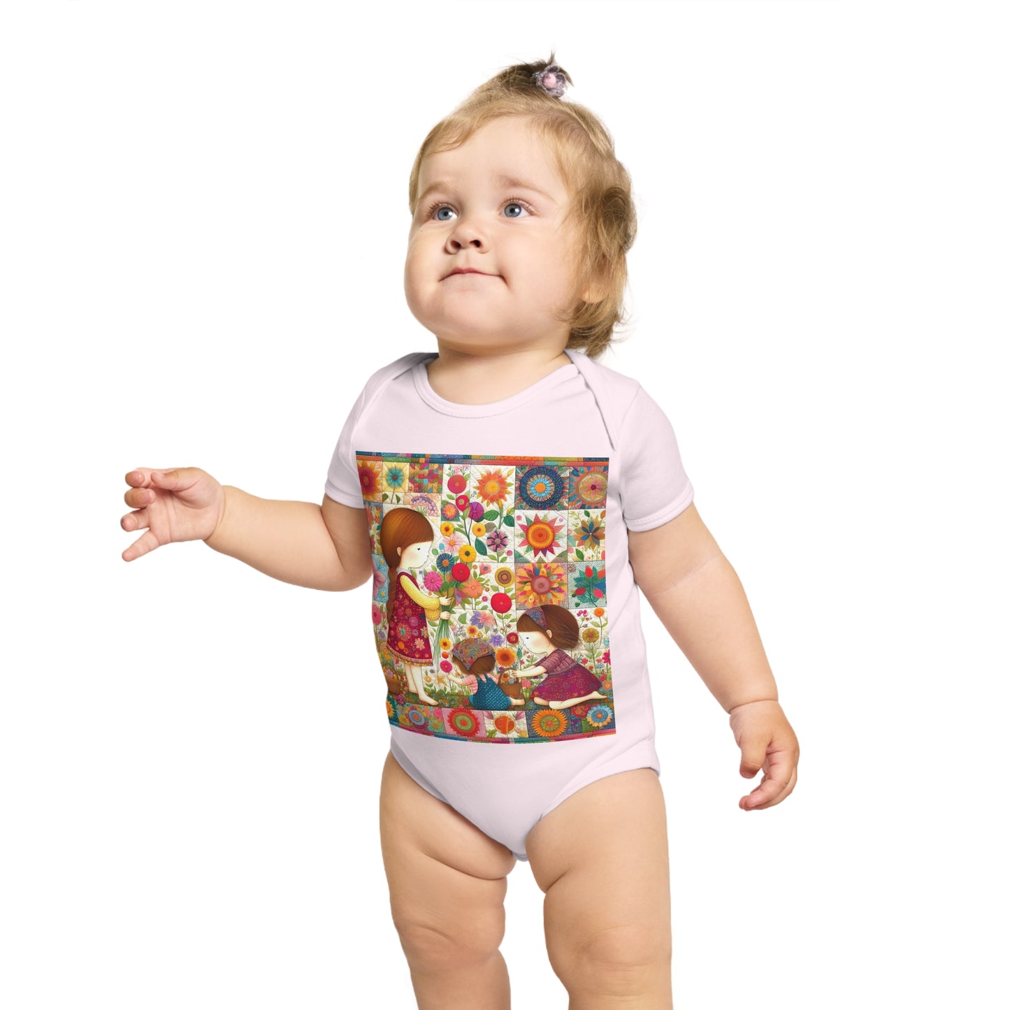 A Pretty Bunch - Short Sleeve Baby Bodysuit
