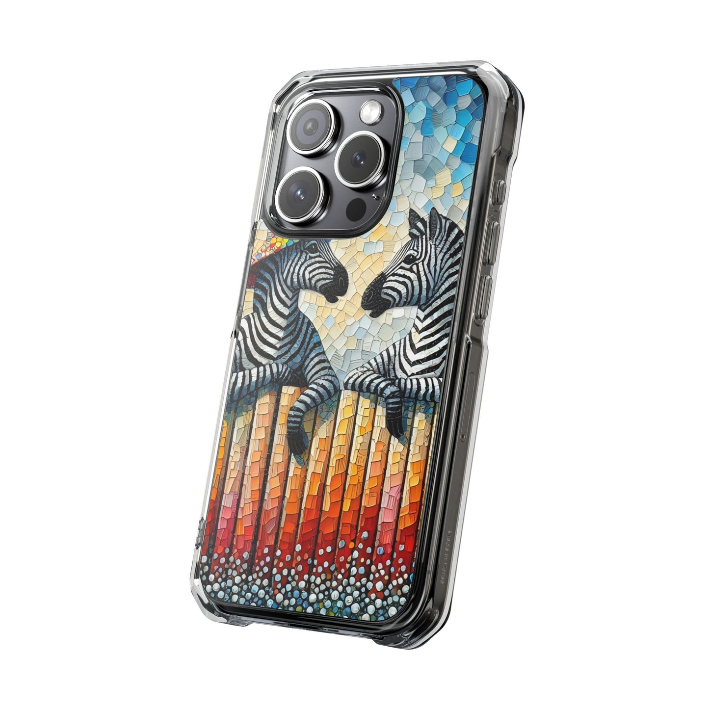 Zebras at the Back Fence - Magnetic Clear Impact Cases