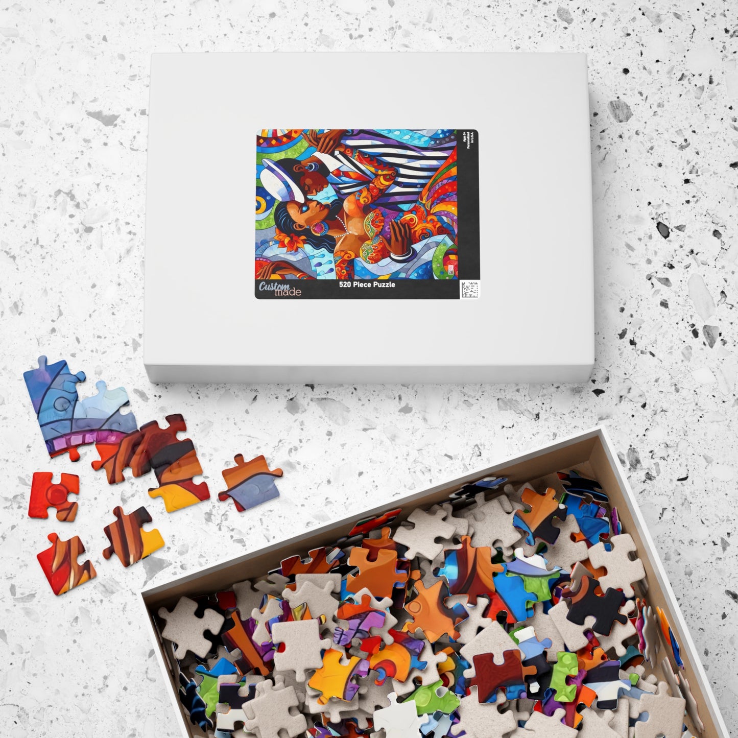 Sultry Tango Jigsaw Puzzle US: Intense Passionate Black Jazz Era Dancers (110-1014-piece)