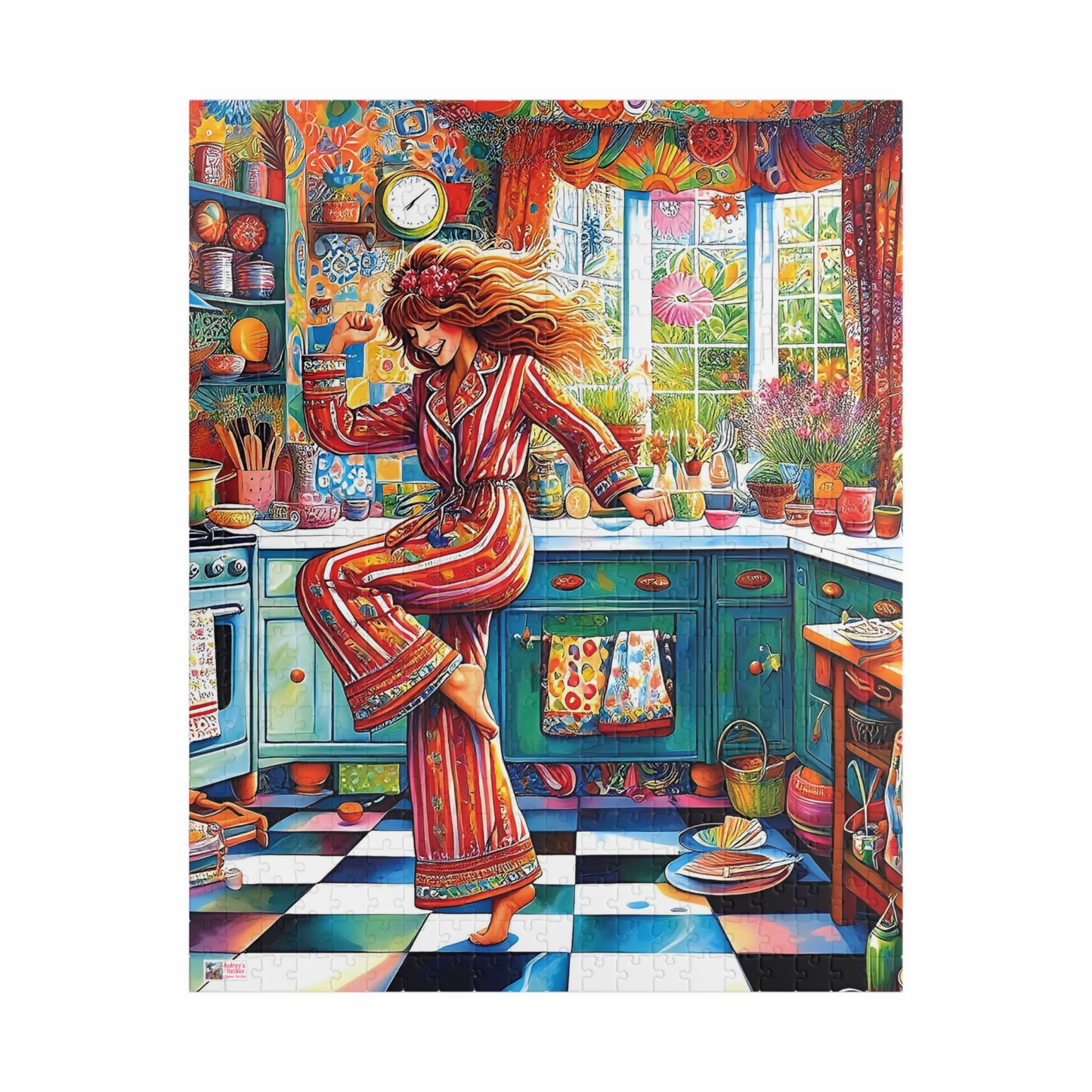 Dance Like No-one's Watching Jigsaw Puzzle (110, 252, 520, 1014-piece). Cute, fun. playful and quirky. Great gift idea. Family Activity