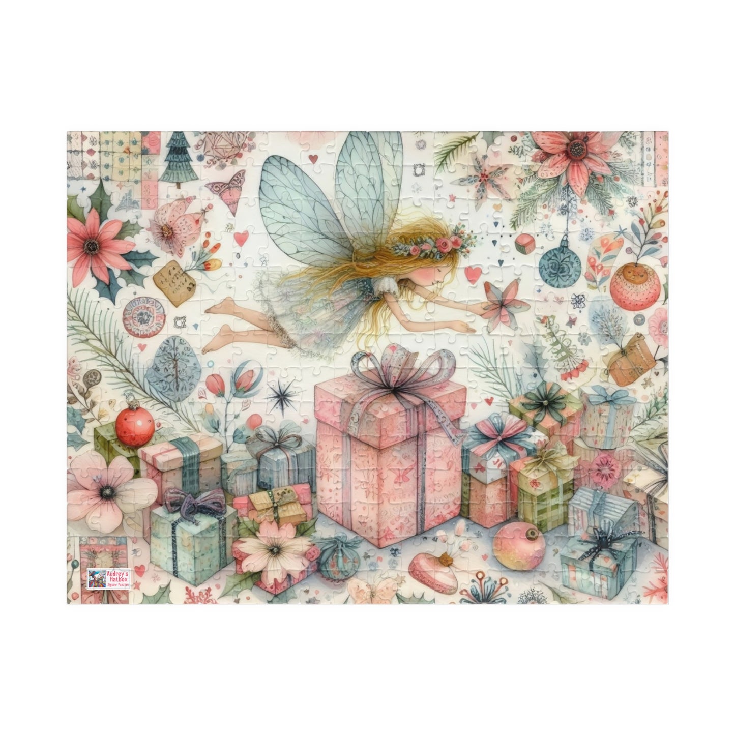 Fairy Dust Christmas Jigsaw Puzzle US: Pretty Whimsical Festive Theme, (110-1014-piece)
