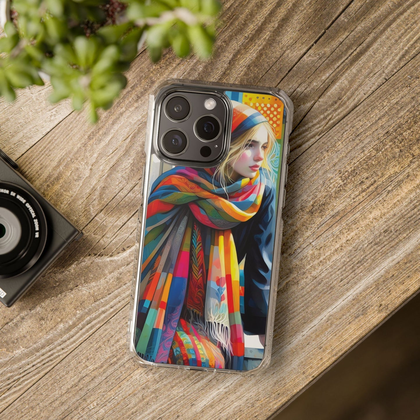 Rainbow Scarf - Magnetic Clear Impact Cases
