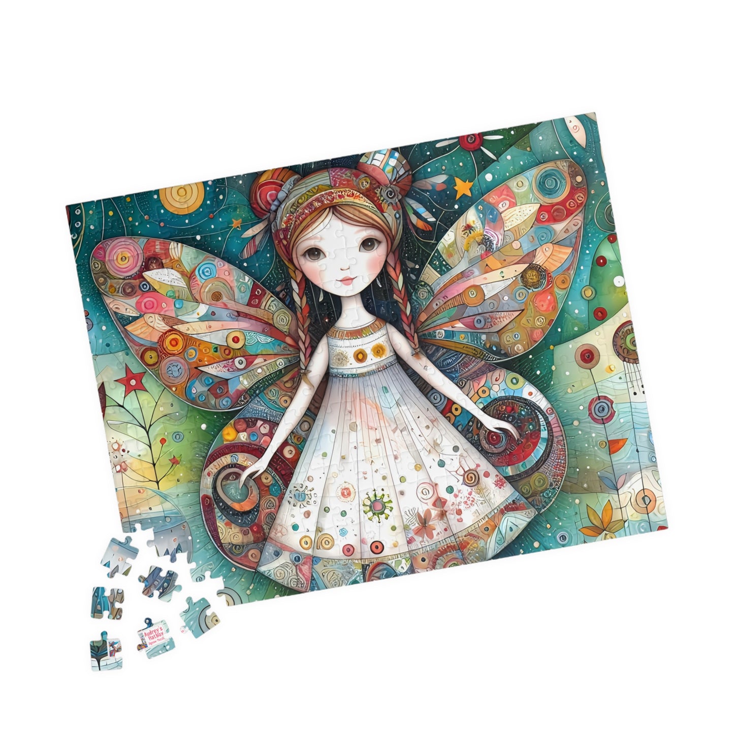 Boho Fairy Jigsaw Puzzle - 110, 252, 520, 1014-piece. Pretty, Whimsical Birthday Gift Idea. Tech-free and Fun Family Activity. Unique Charm