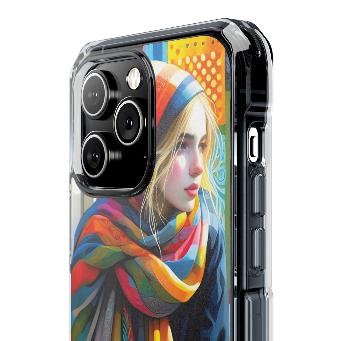 Rainbow Scarf - Magnetic Clear Impact Cases