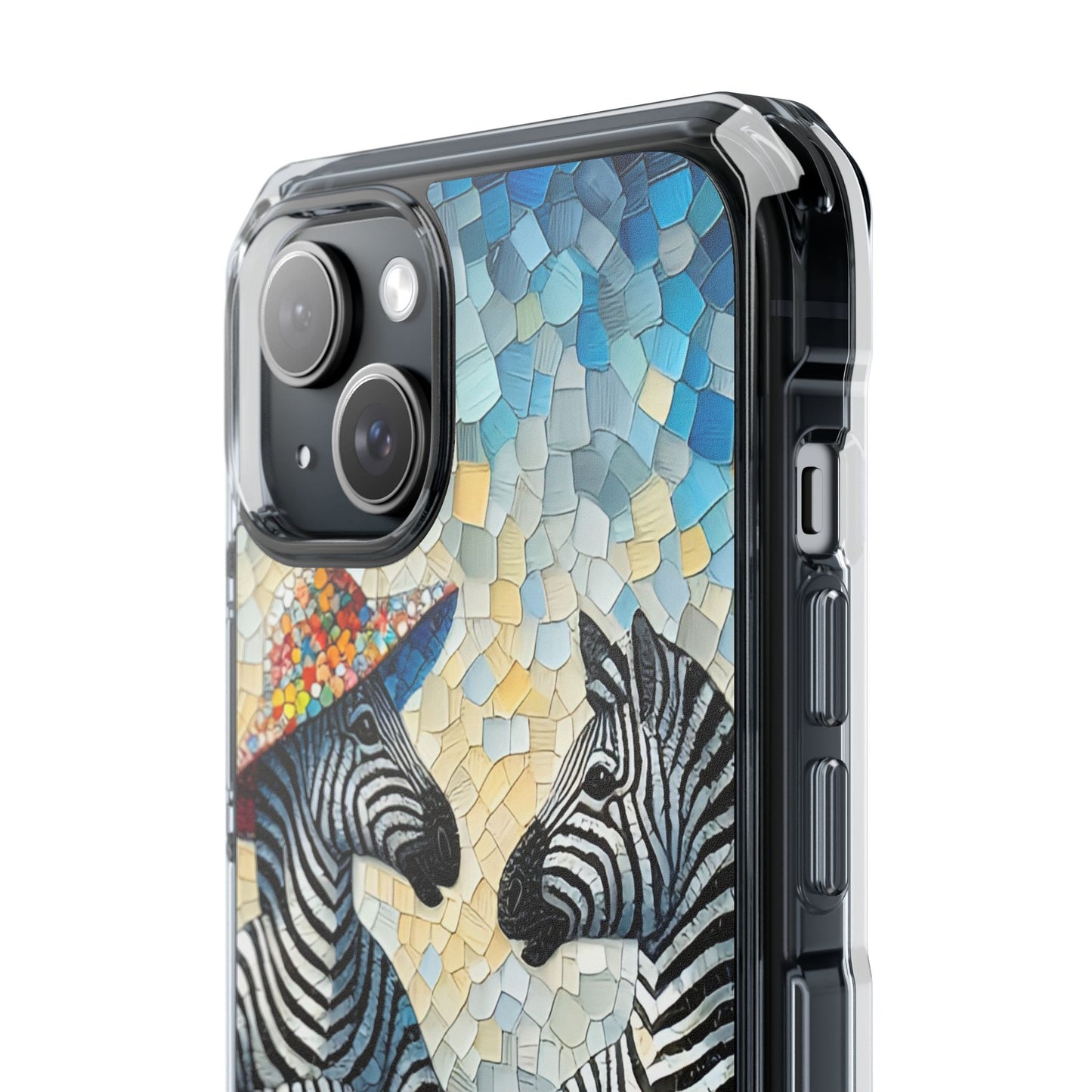 Zebras at the Back Fence - Magnetic Clear Impact Cases