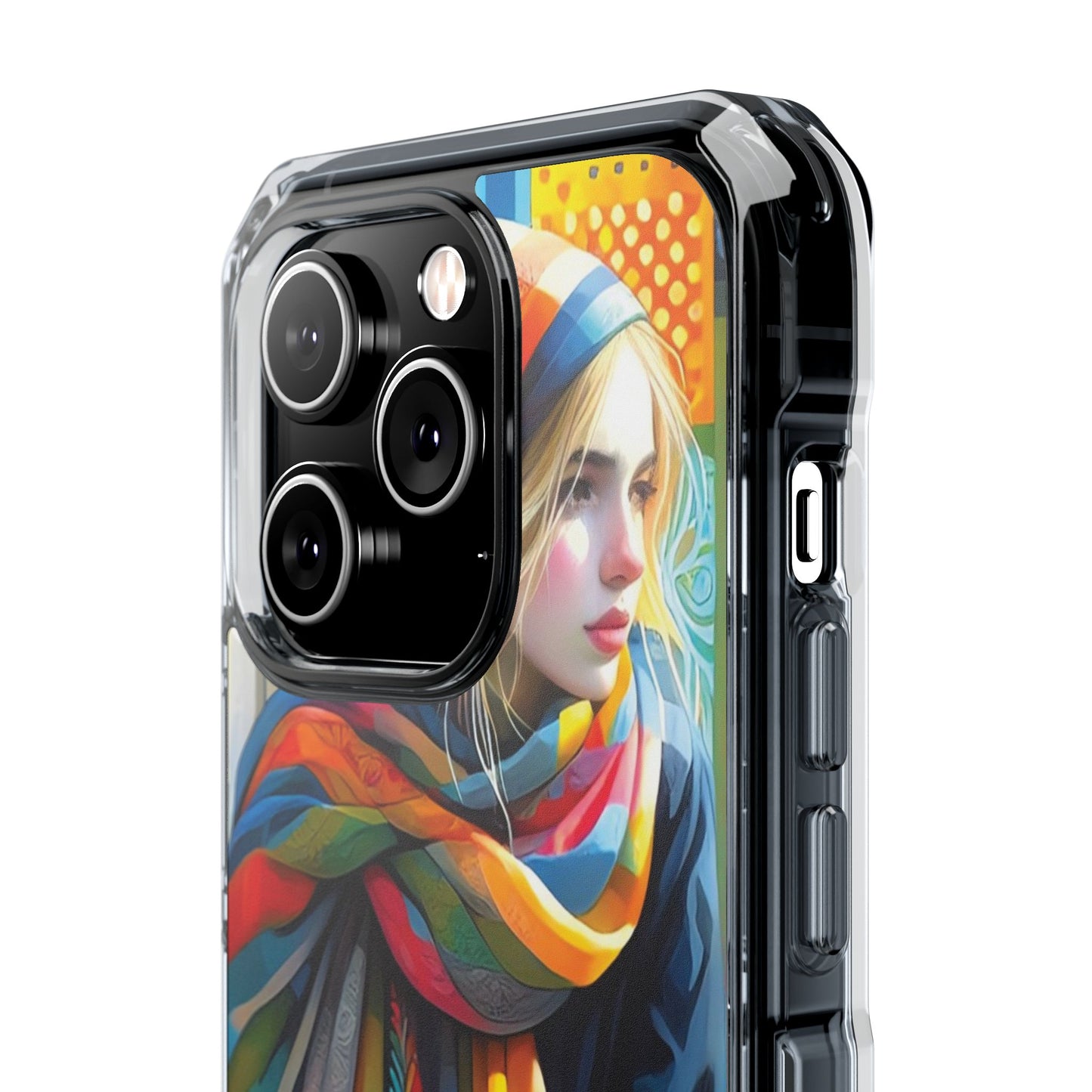 Rainbow Scarf - Magnetic Clear Impact Cases
