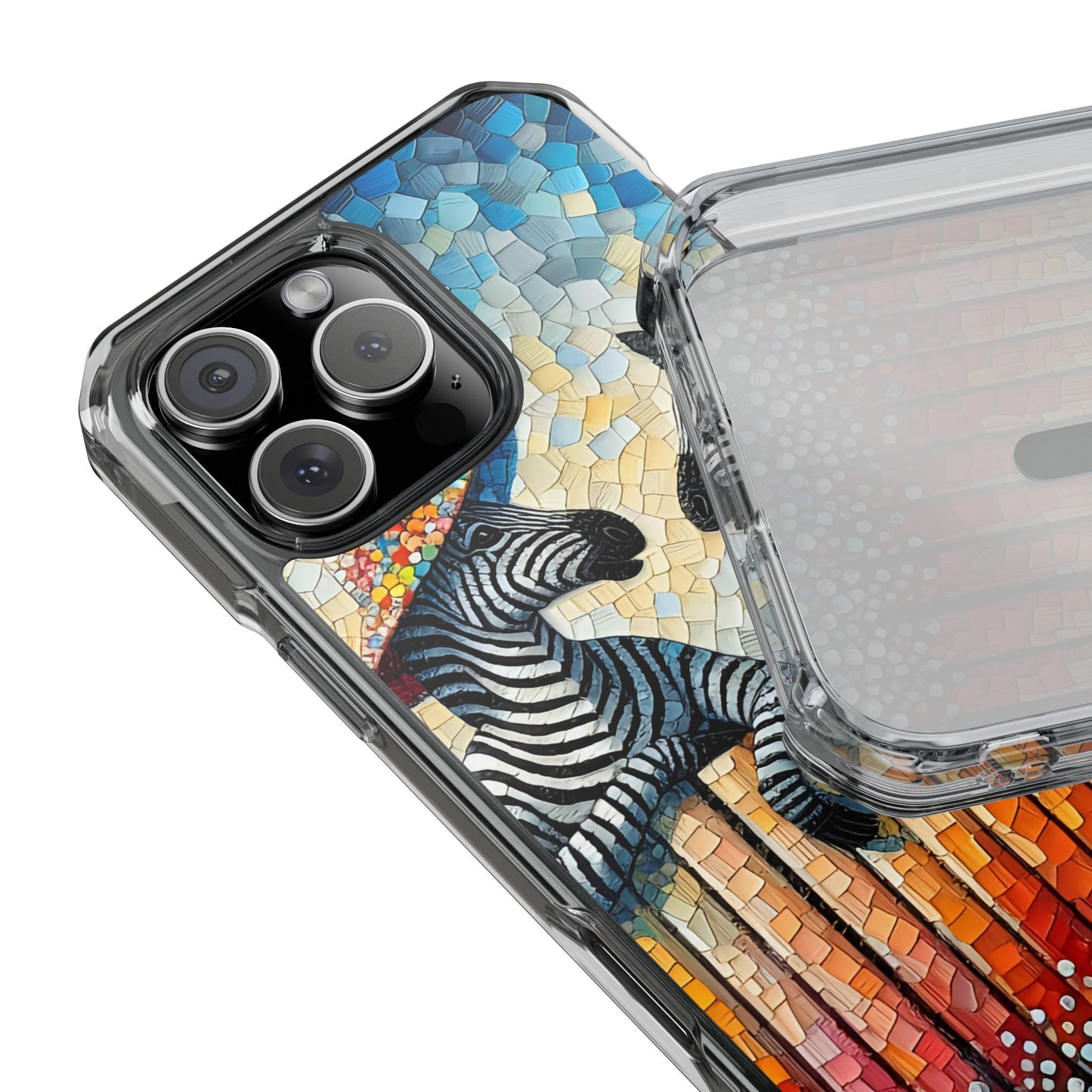 Zebras at the Back Fence - Magnetic Clear Impact Cases