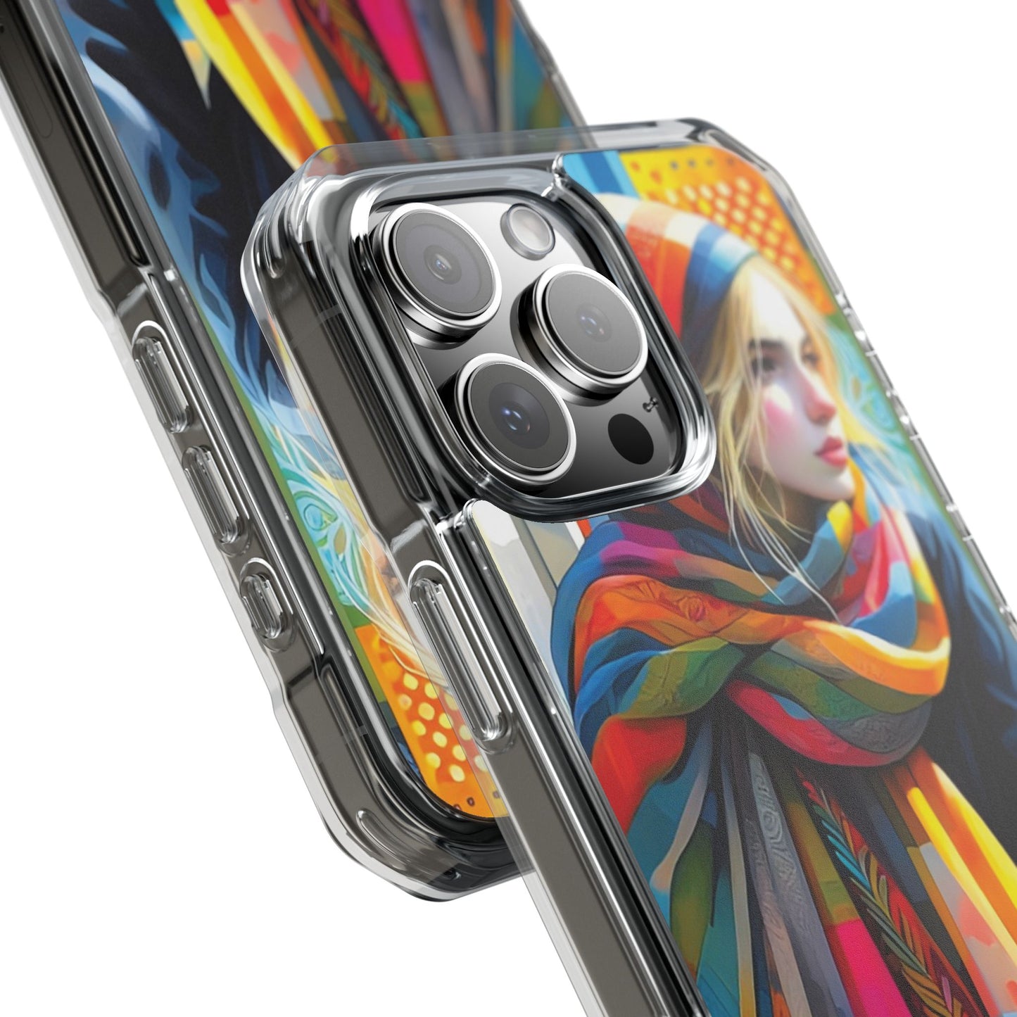Rainbow Scarf - Magnetic Clear Impact Cases