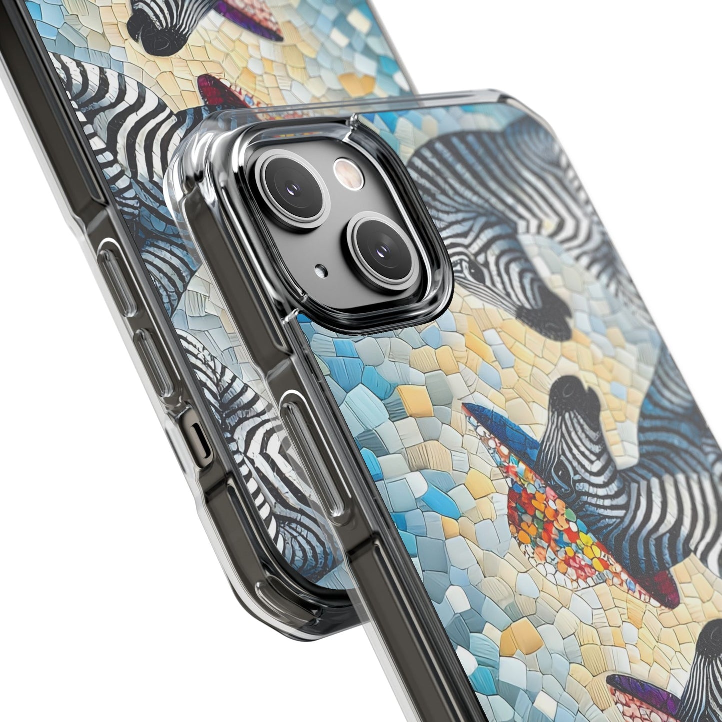 Zebras at the Back Fence Magnetic Clear Impact Cases