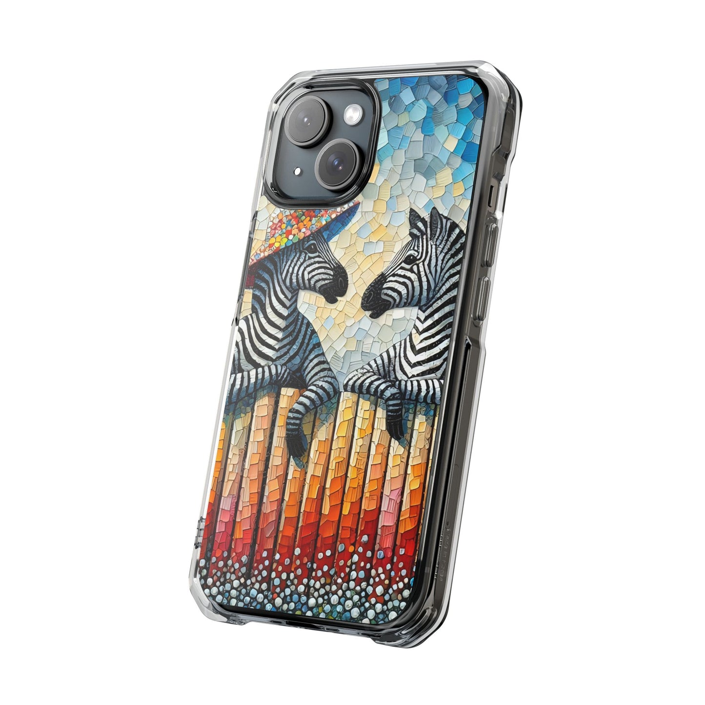Zebras at the Back Fence - Magnetic Clear Impact Cases