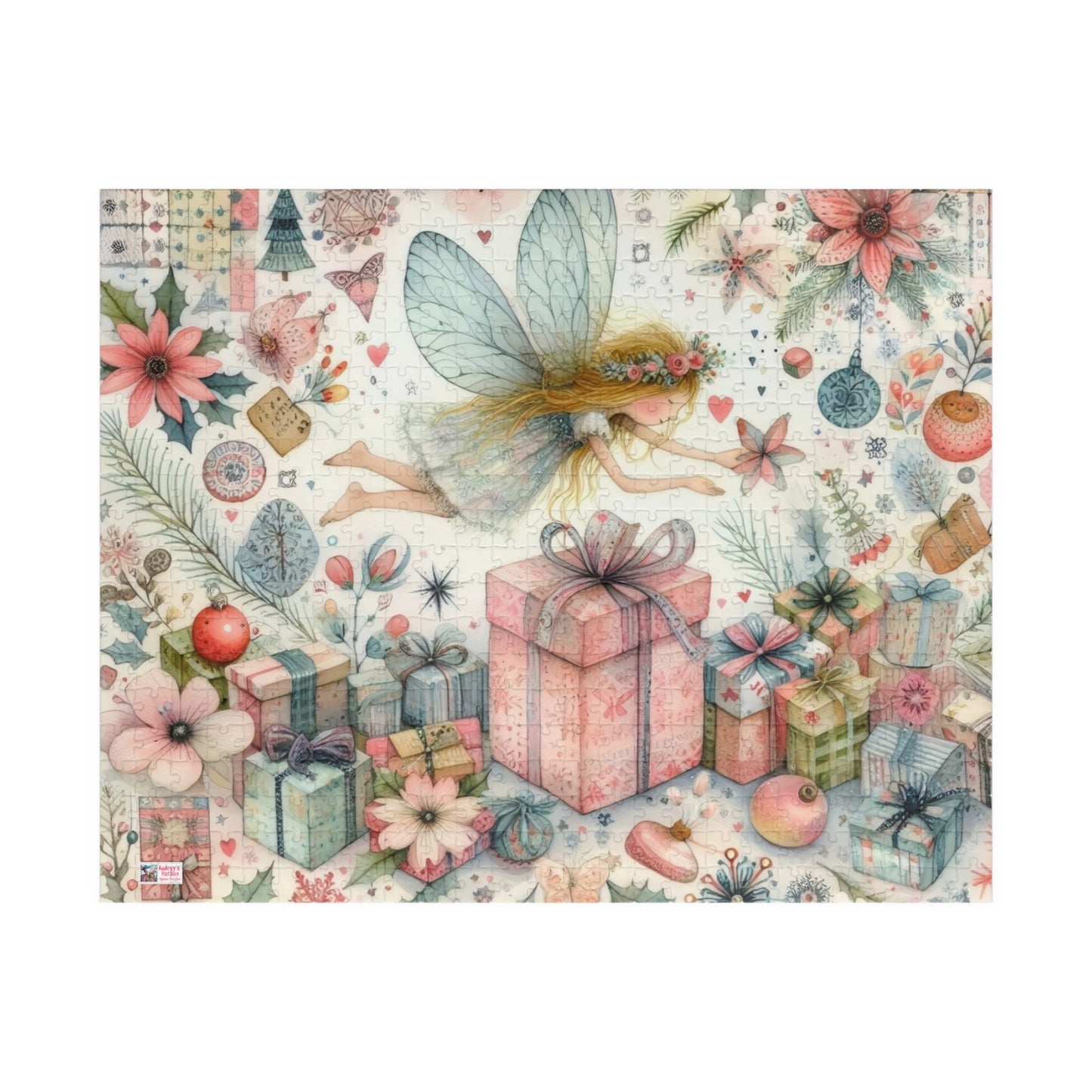 Fairy Dust Christmas Jigsaw Puzzle US: Pretty Whimsical Festive Theme, (110-1014-piece)
