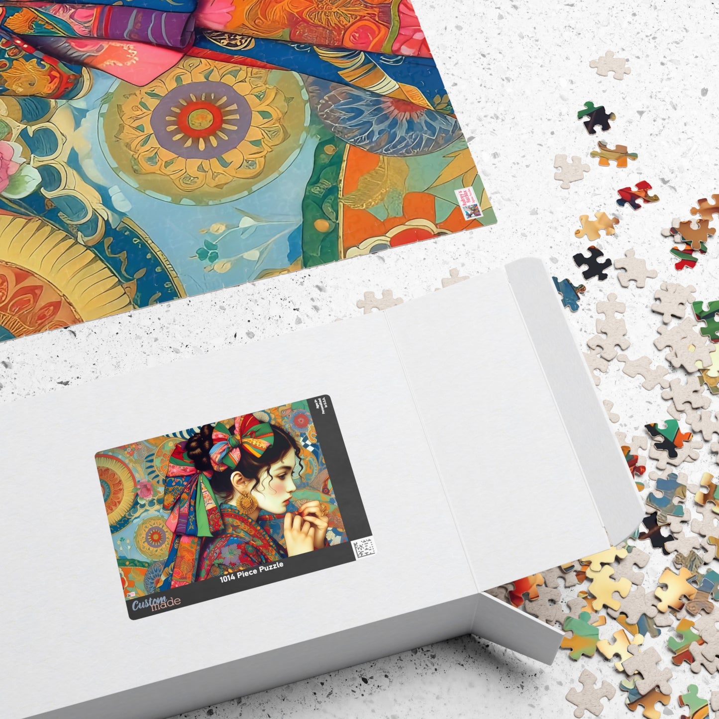 Ribbons and Bows Landscape Jigsaw Puzzle (110, 252, 520, 1014-piece). Pretty and Challenging Gift Idea, All Ages. Fun Family Game Activity.