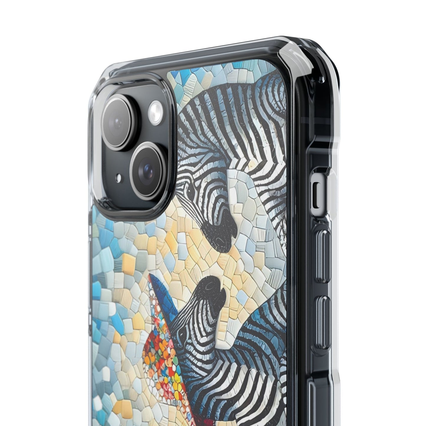 Zebras at the Back Fence Magnetic Clear Impact Cases