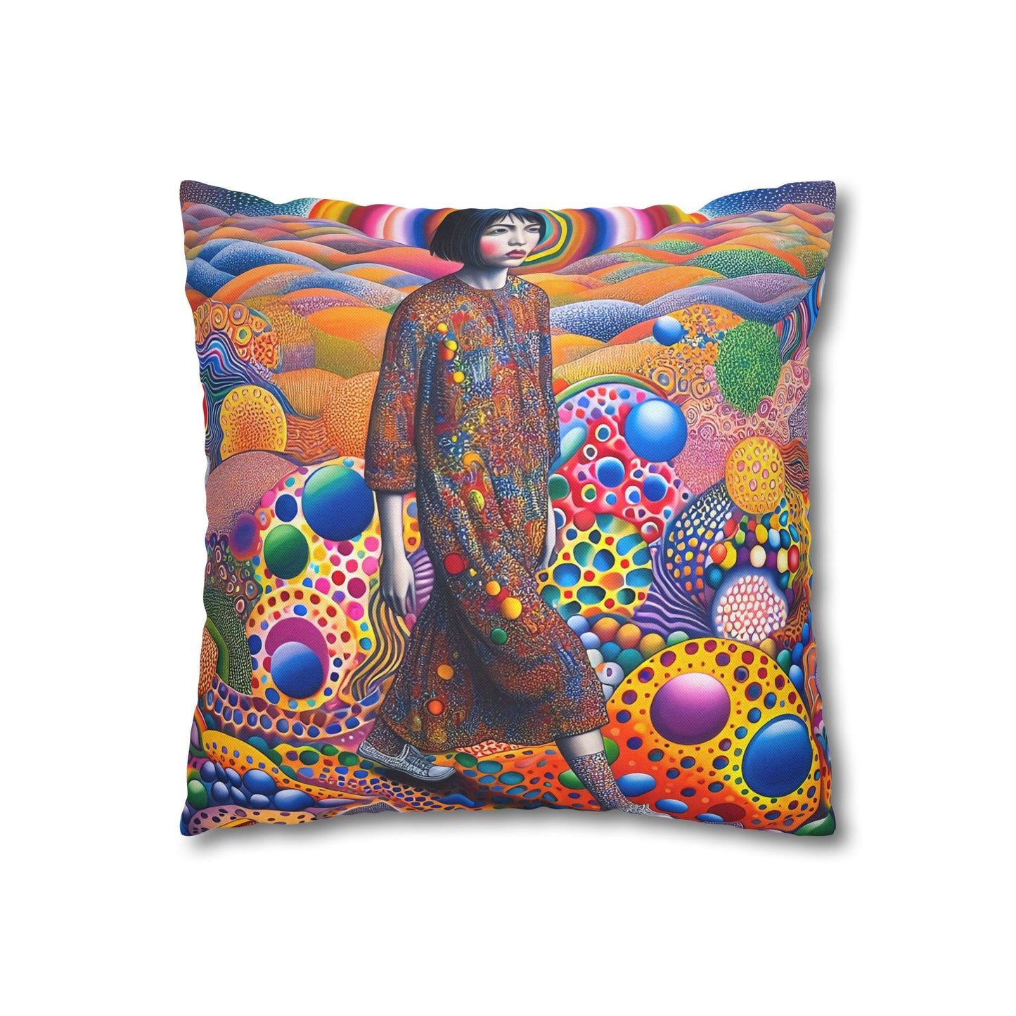 "Walk on the Wild Side" Double-Sided Print Square Cushion Cover