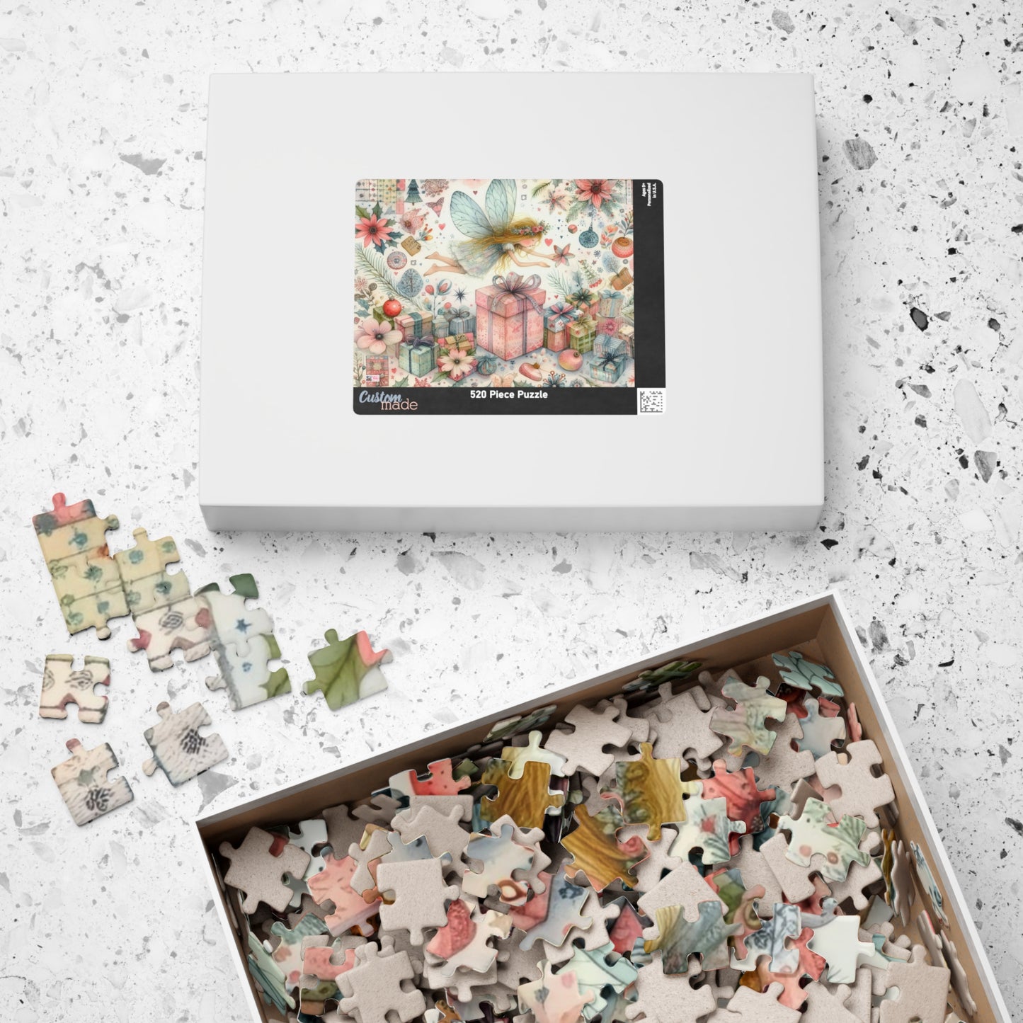 Fairy Dust Christmas Jigsaw Puzzle US: Pretty Whimsical Festive Theme, (110-1014-piece)