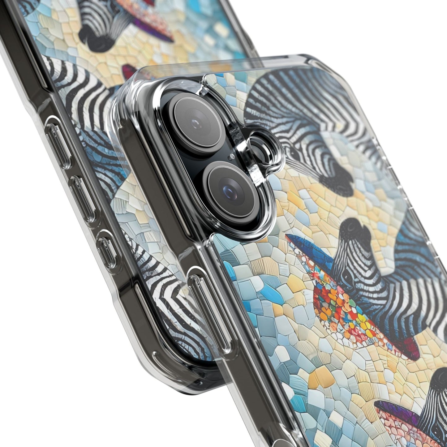 Zebras at the Back Fence Magnetic Clear Impact Cases