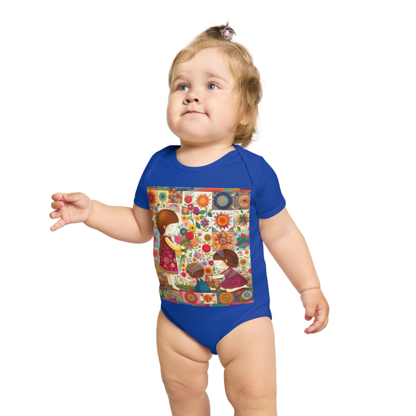 A Pretty Bunch - Short Sleeve Baby Bodysuit