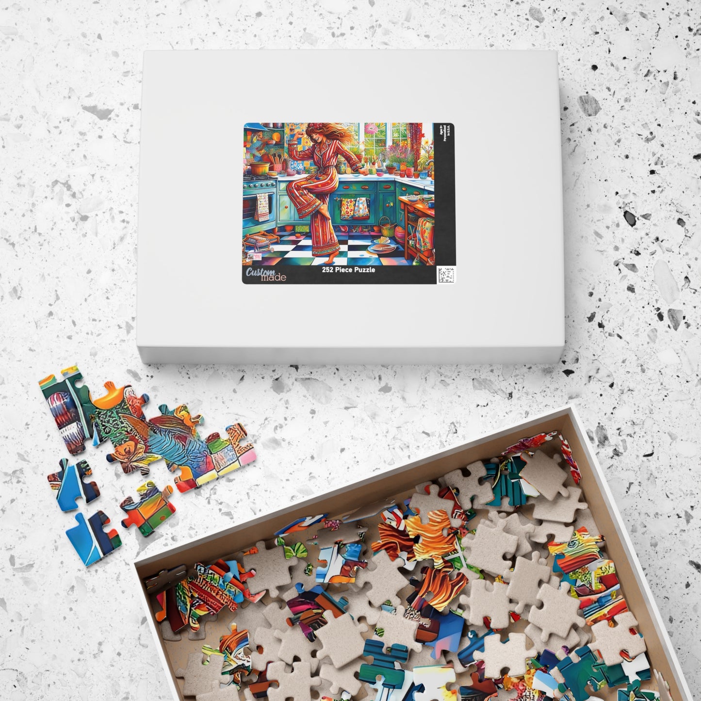 Dance Like No-one's Watching Jigsaw Puzzle (110, 252, 520, 1014-piece). Cute, fun. playful and quirky. Great gift idea. Family Activity